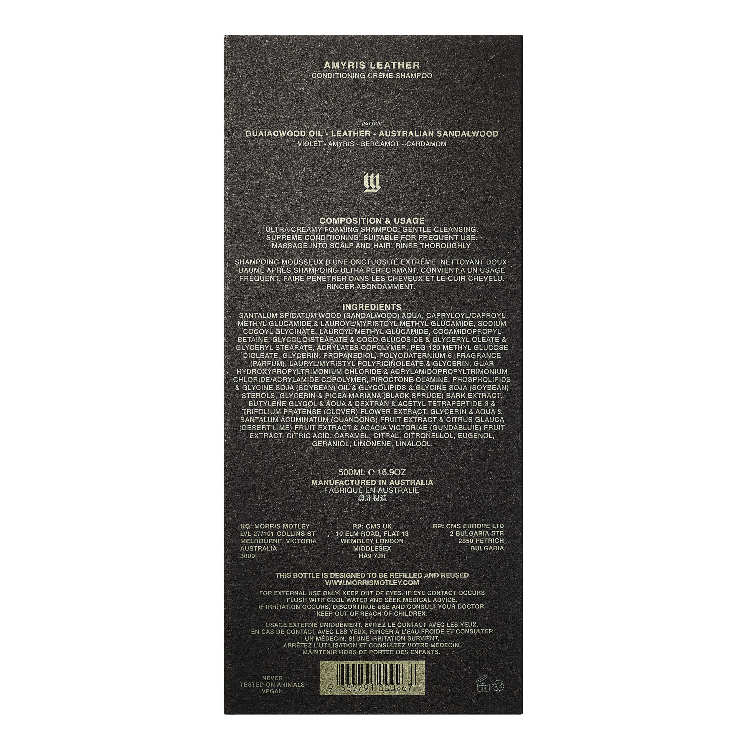 Morris Motley Conditioning Crème Shampoo