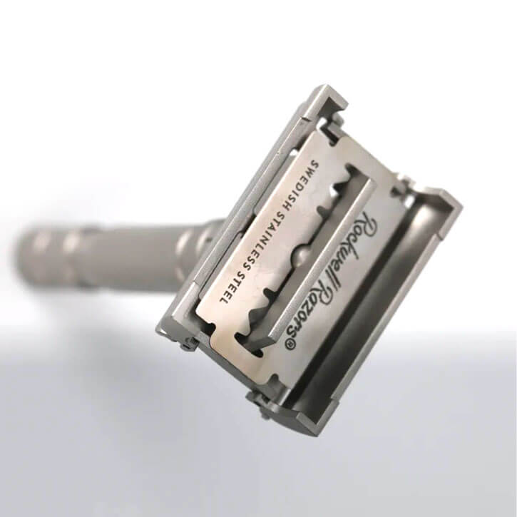 Rockwell T2 Stainless Steel Safety Razor - Top