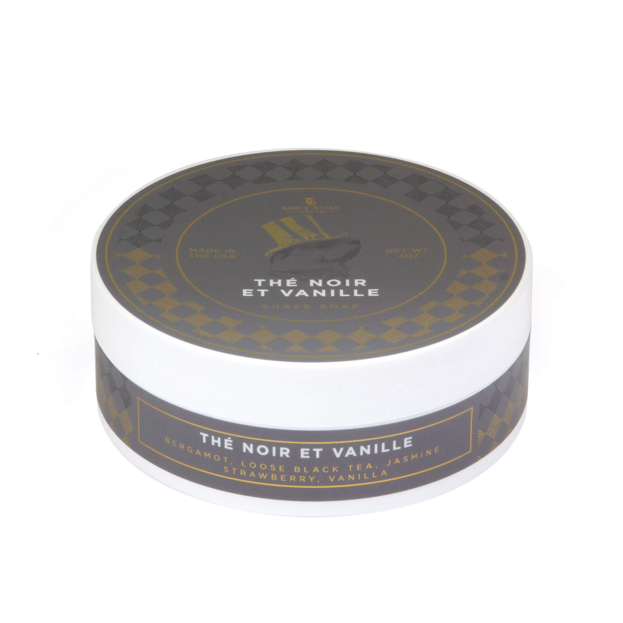 Noble Otter Thé Noir et Vanille Shaving Soap