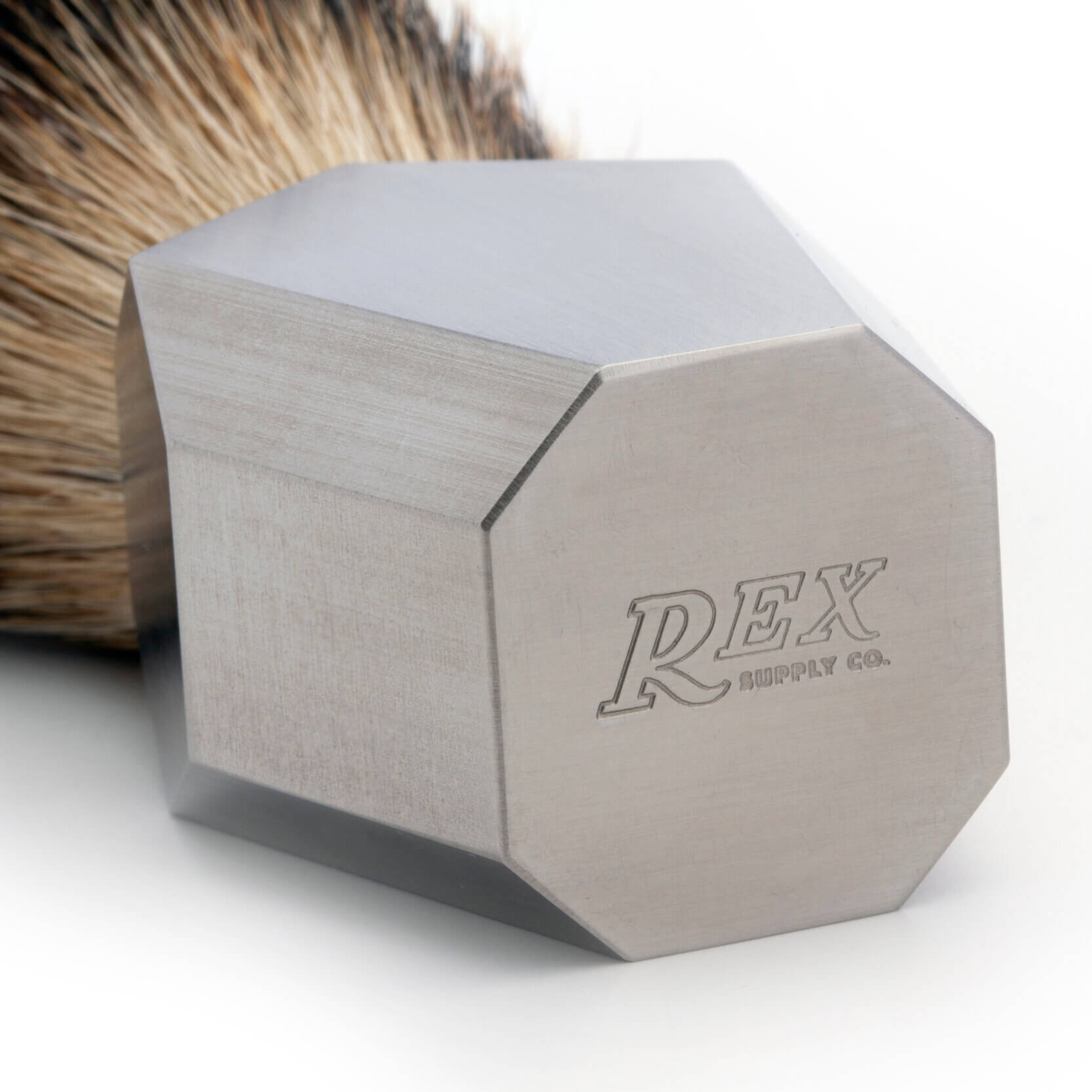 Rex Deco Stainless Steel Shaving Brush