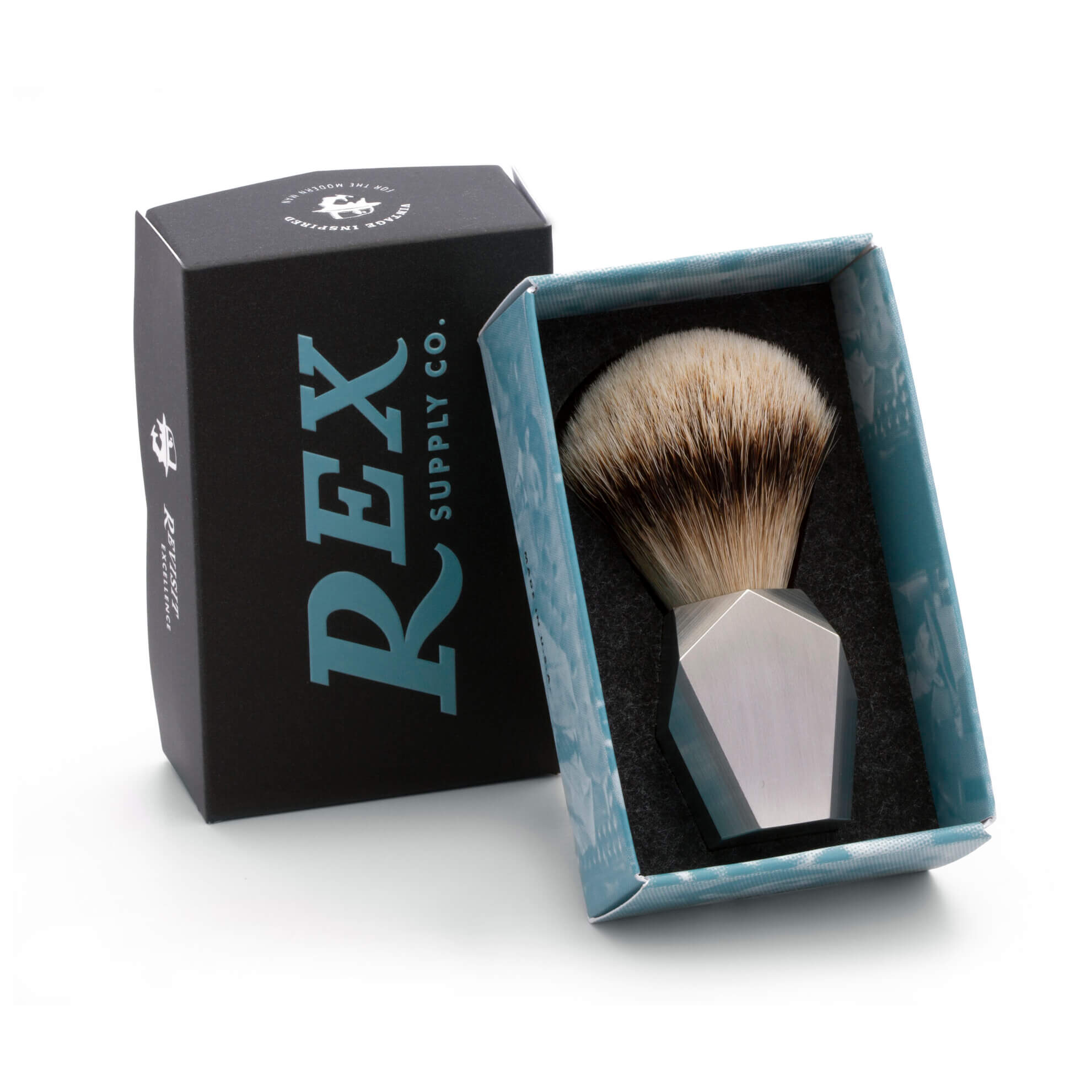 Rex Deco Stainless Steel Shaving Brush