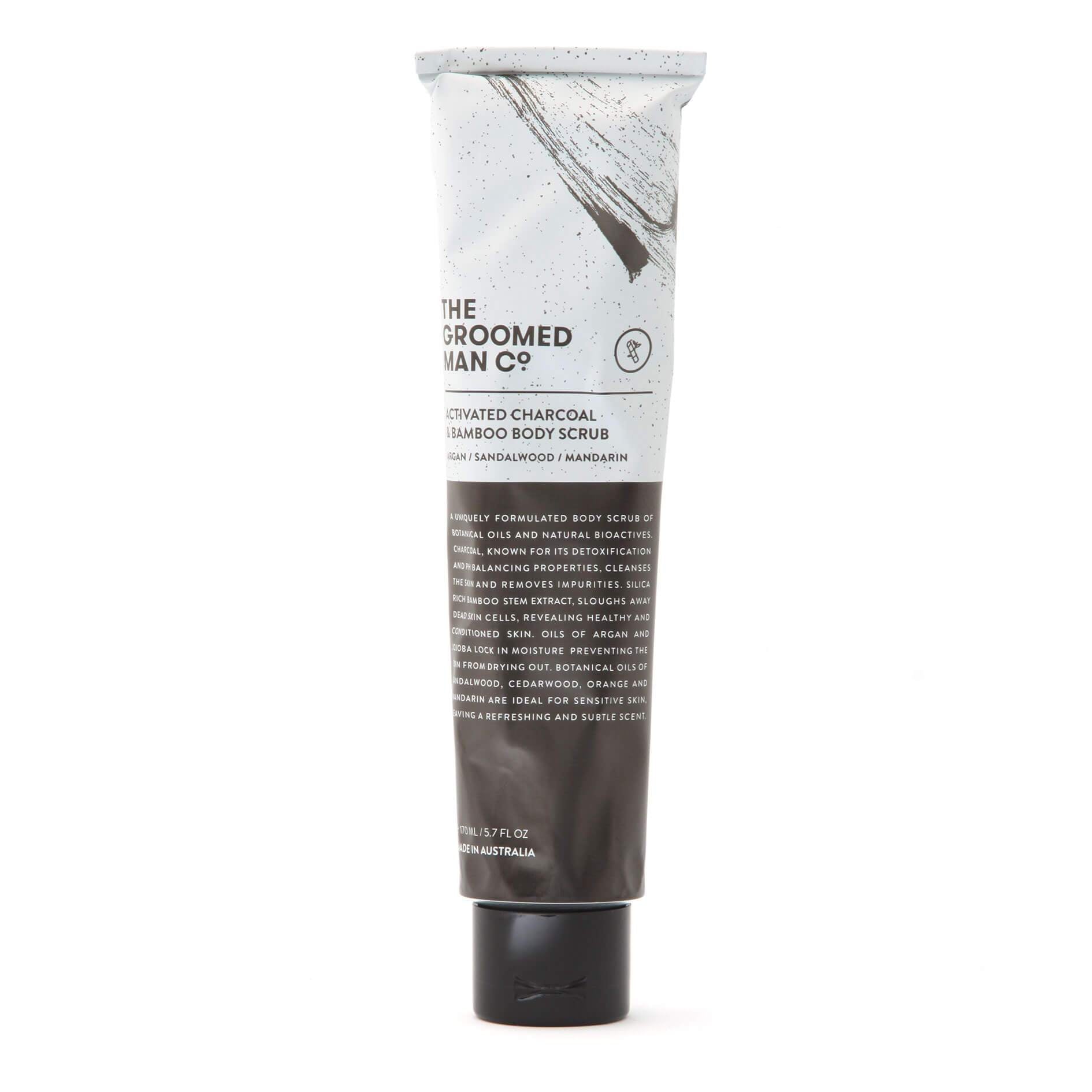 The Groomed Man Co Charcoal Body Scrub