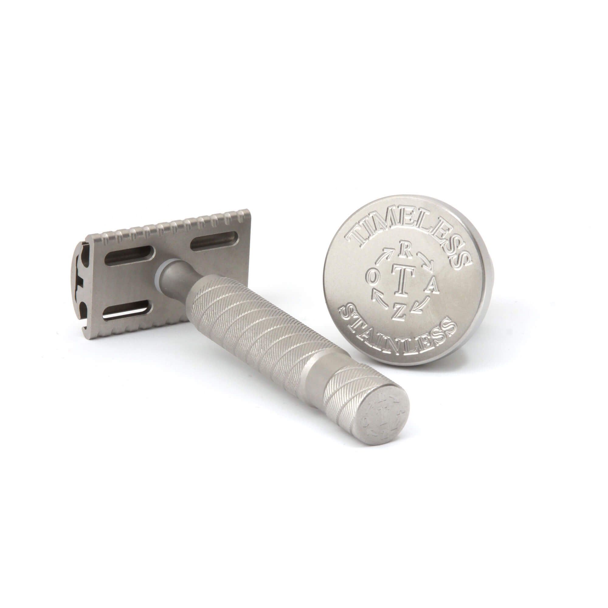 Timeless Stainless Steel Safety Razor Set (Matte)