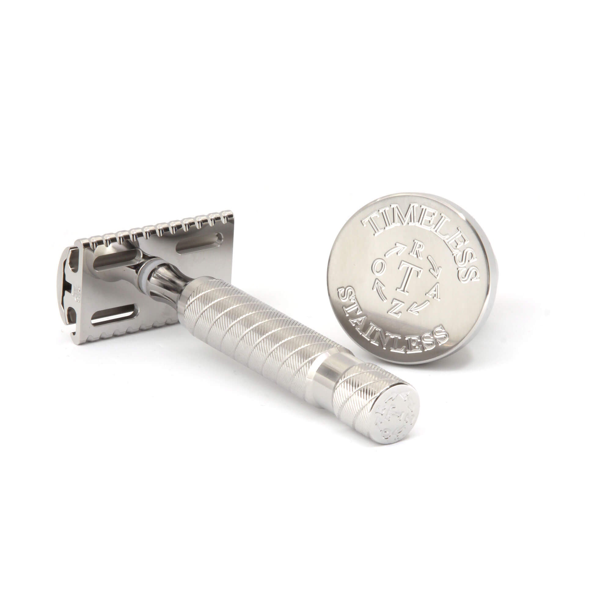 Timeless Stainless Steel Safety Razor Set (Polished)