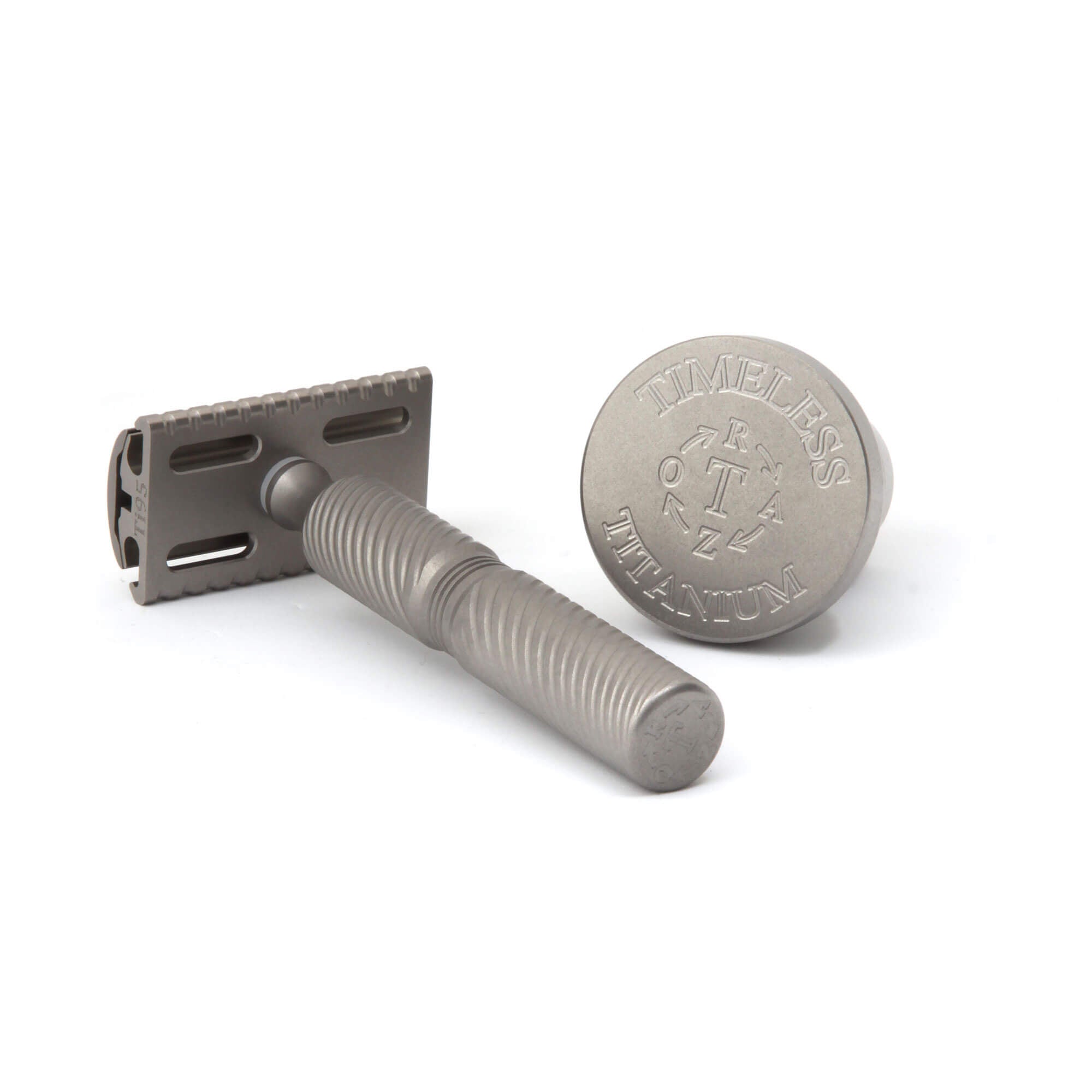 Timeless Titanium Safety Razor Set (Matte)
