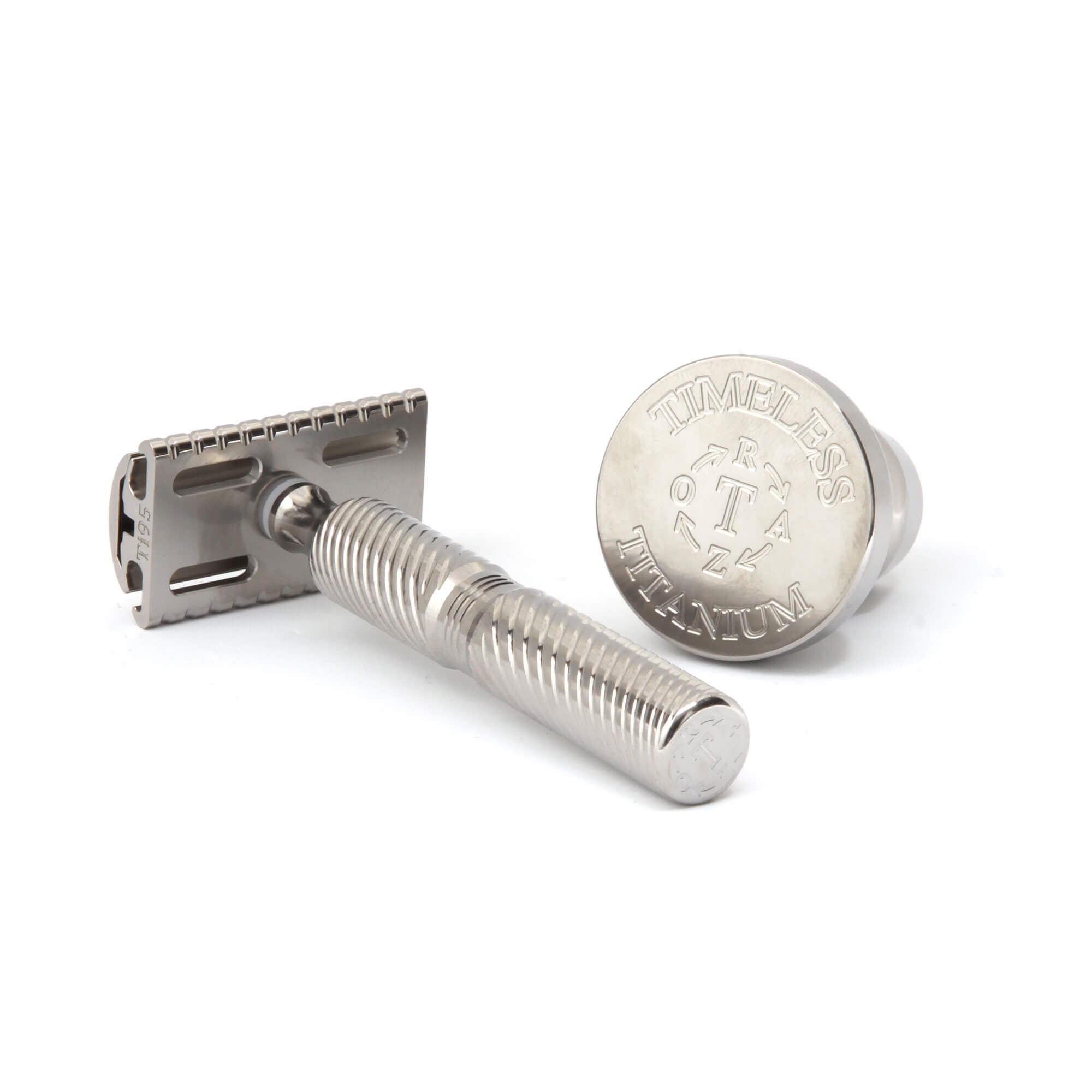 Timeless Titanium Safety Razor Set (Polished)