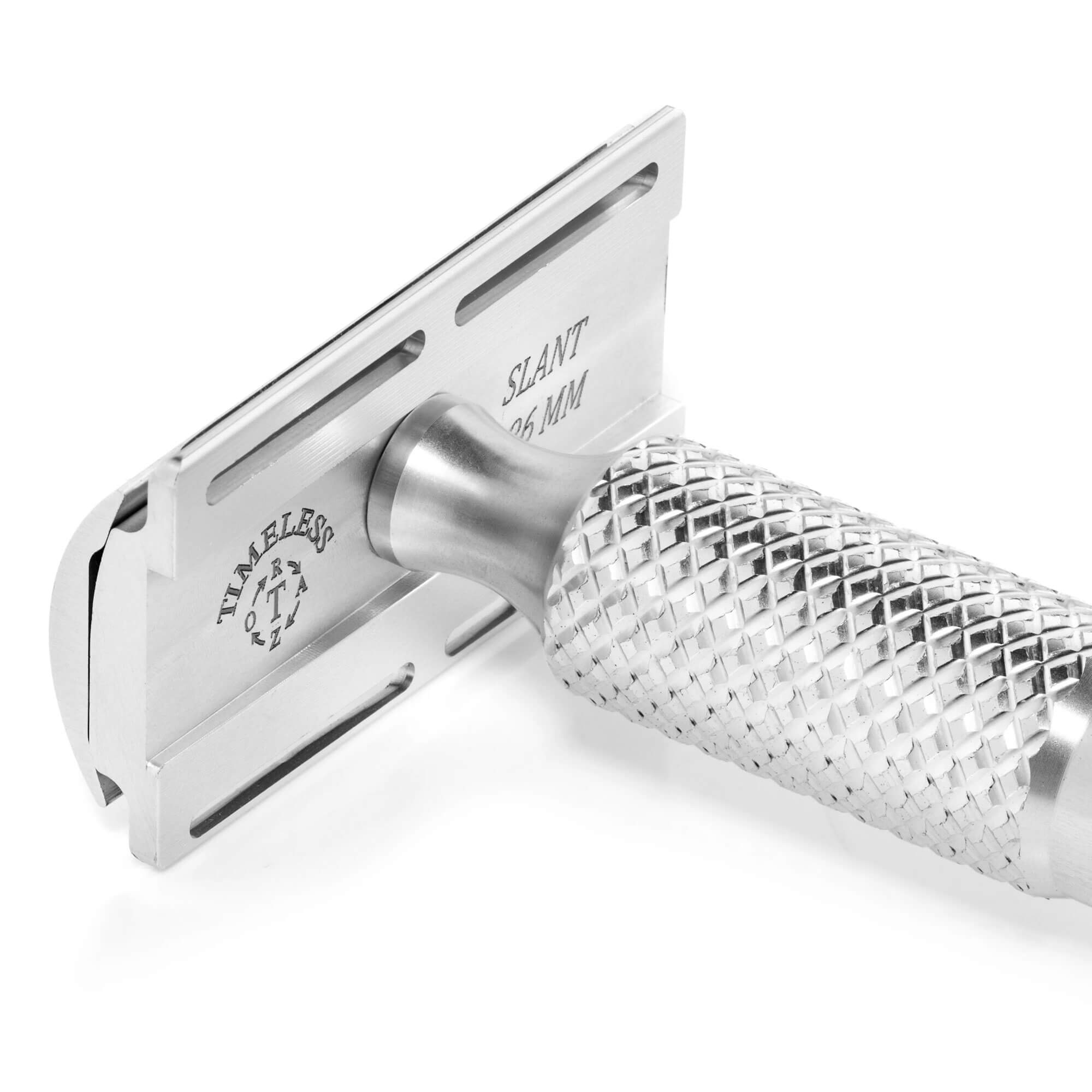 Timeless Aluminium Slant Razor Set