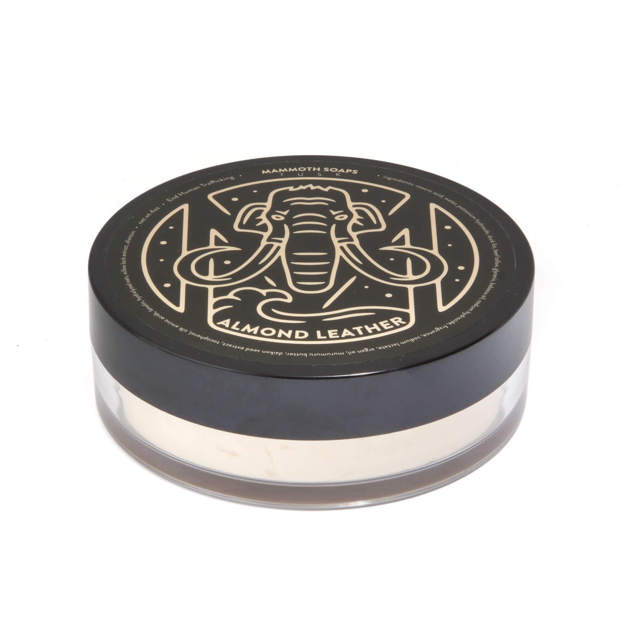 Mammoth Almond Leather Shaving Soap