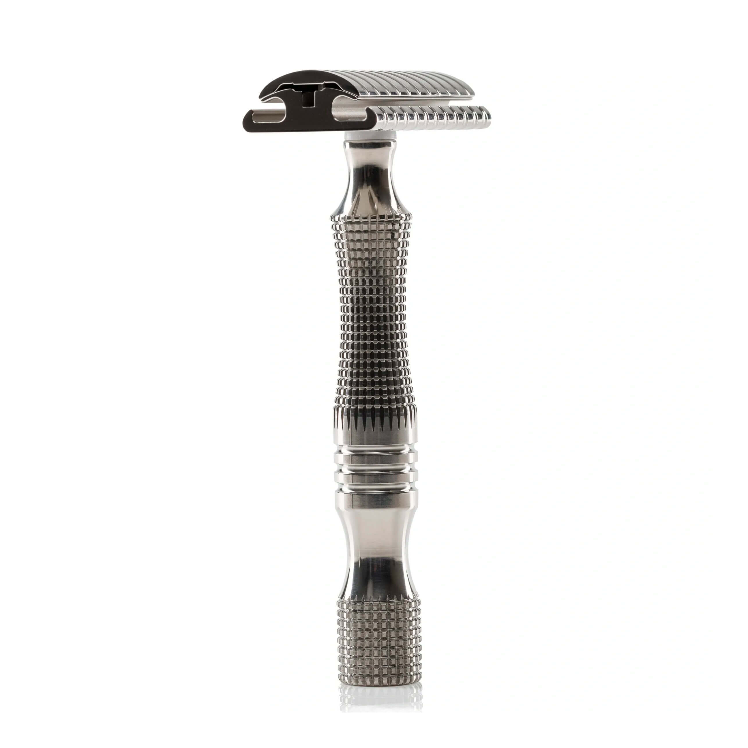 Timeless Titanium Crown Safety Razor Handle (Polished)