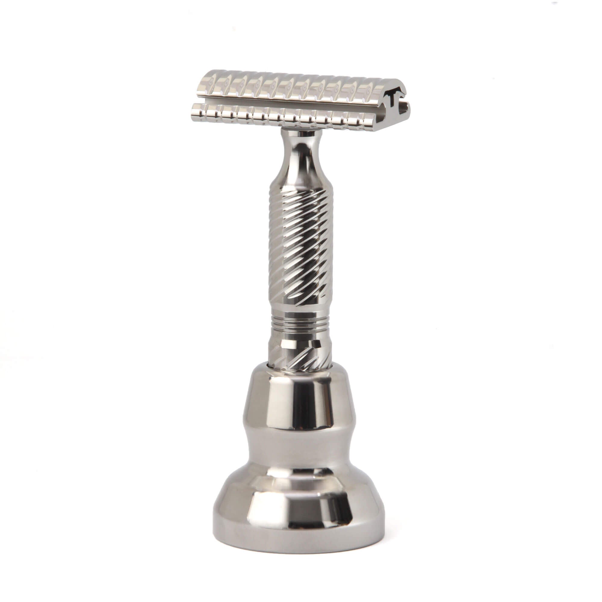 Timeless Titanium Safety Razor Set (Polished) | Slickboys
