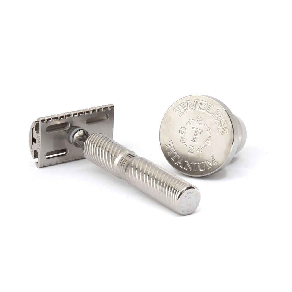 Timeless Titanium Safety Razor Set (Polished) Slickboys